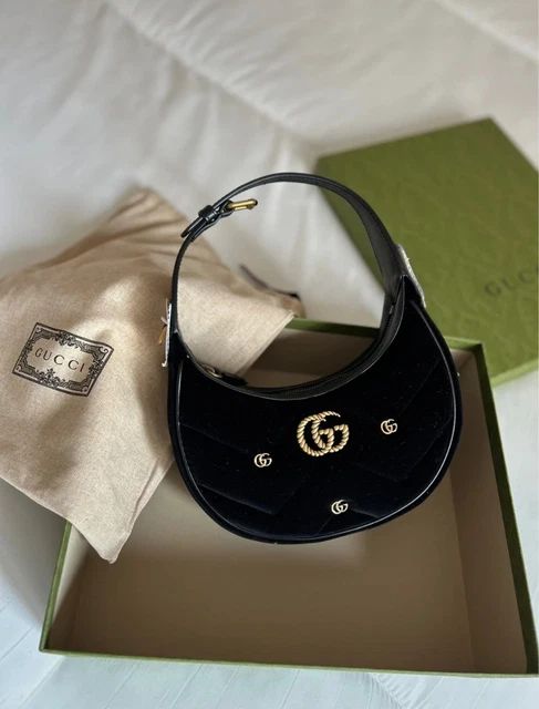 Gucci GG Marmont Half-Moon-Shaped Mini Bag