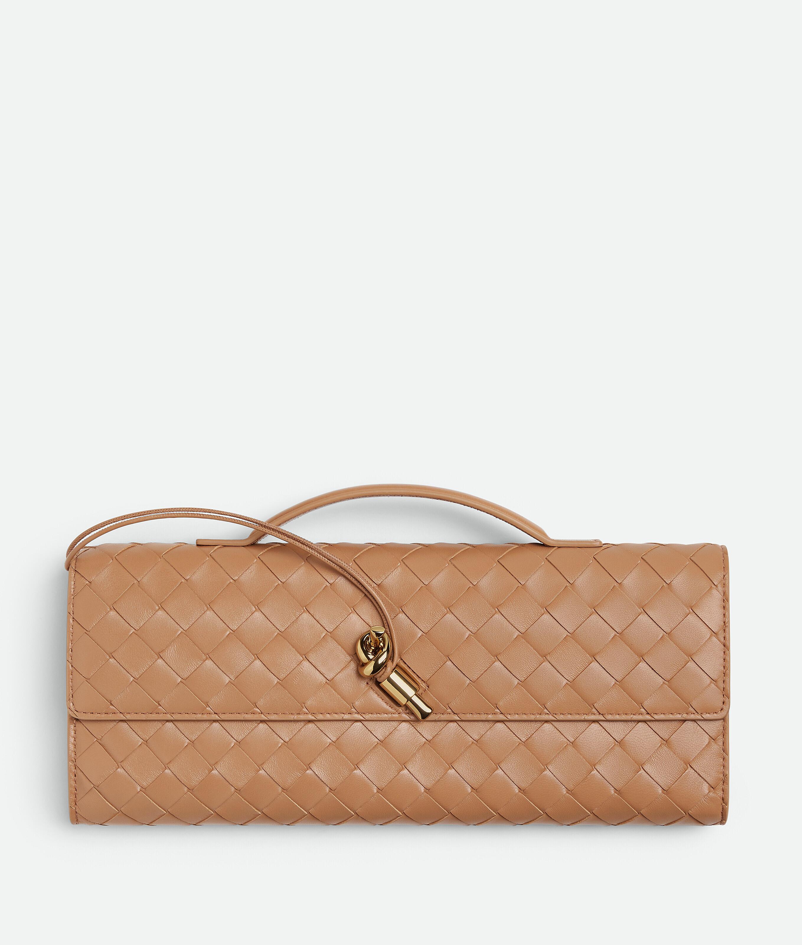 BOTTEGA VENETA Andiamo intrecciato leather clutch
