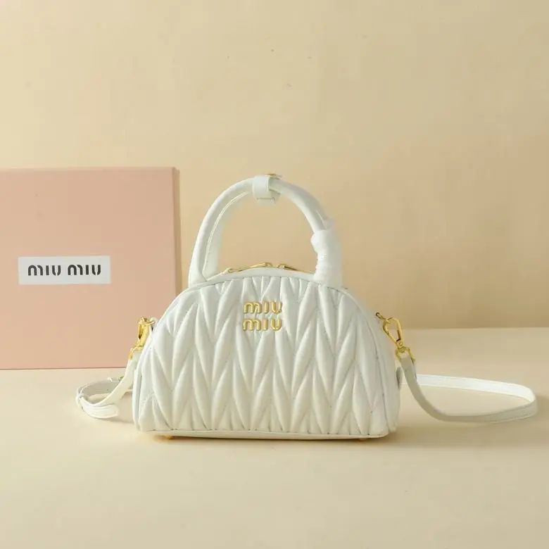 Miu Miu Dumplings Bag White