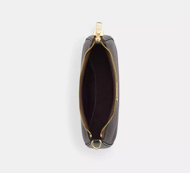 COACH Teri Shoulder Bag In Signature Canvas Gold/Walnut/Black