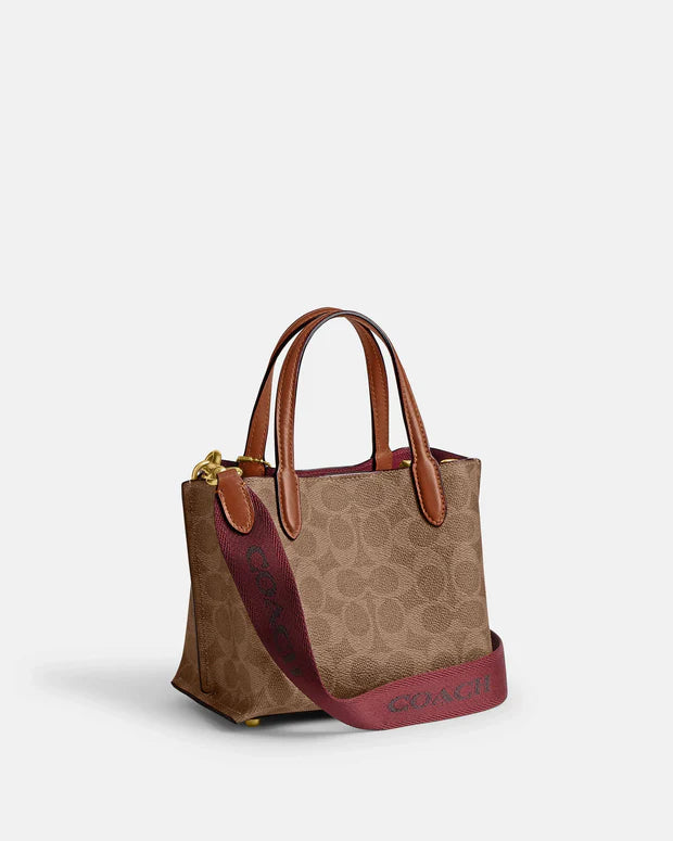 Coach Mini Rowan Crossbody Bag In Blocked Signature Canvas