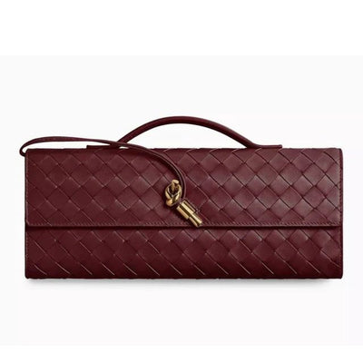 BOTTEGA VENETA Long Andiamo intrecciato leather clutch