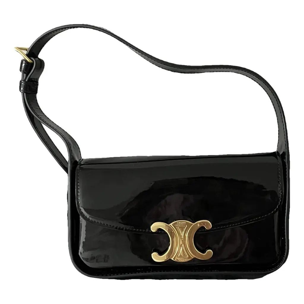 CELINE Triomphe Terence Shoulder Bag Calfskin