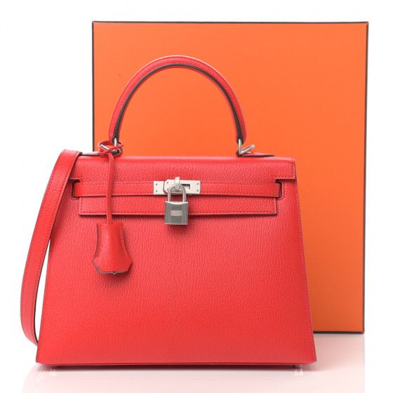 Hermès Epsom – Rouge de Cœur