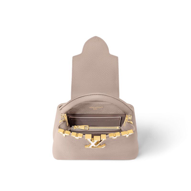 LOUIS VUITTON TAURILLON EMBELLISHED FLOWER CROWN CAPUCINES MM
