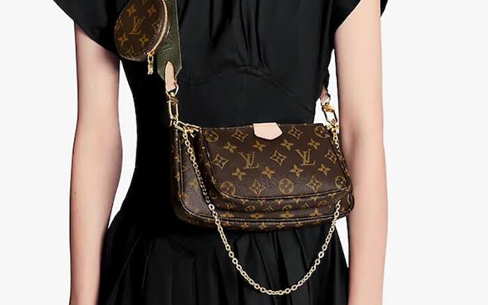 BUTIED Women Checkered Crossbody Leather Shoulder Handbags, Brown