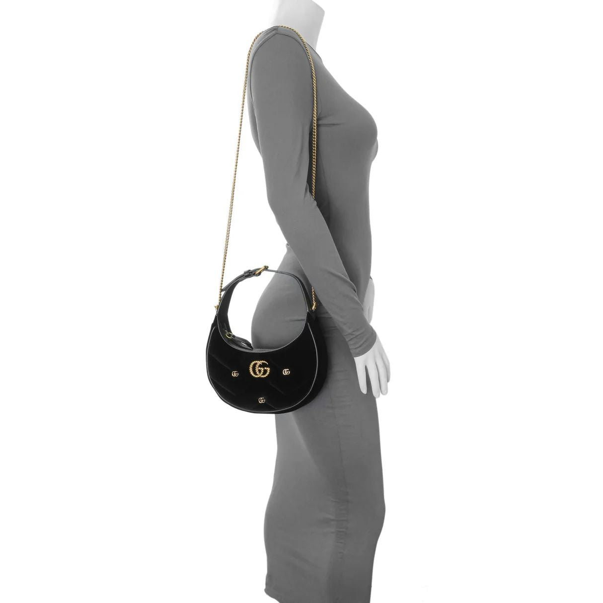 Gucci GG Marmont Half-Moon-Shaped Mini Bag