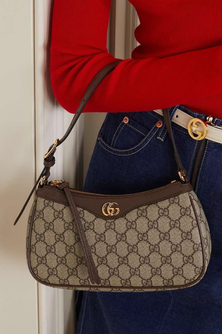 Gucci GG Supreme Monogram Small Ophidia Hobo Bag