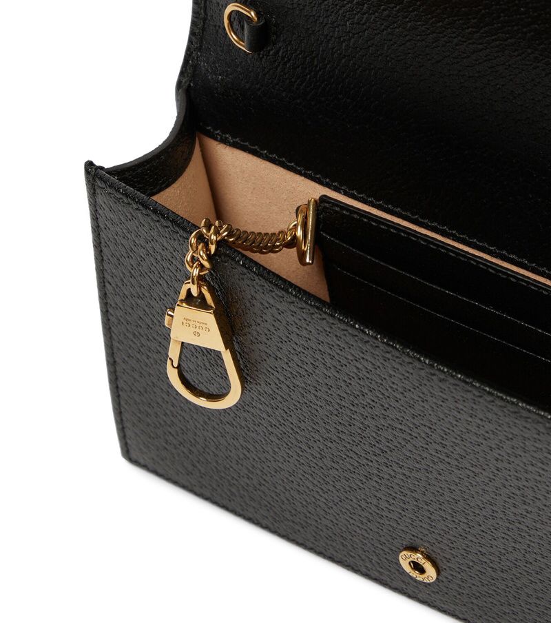 Gucci Diana wallet on chain in leather