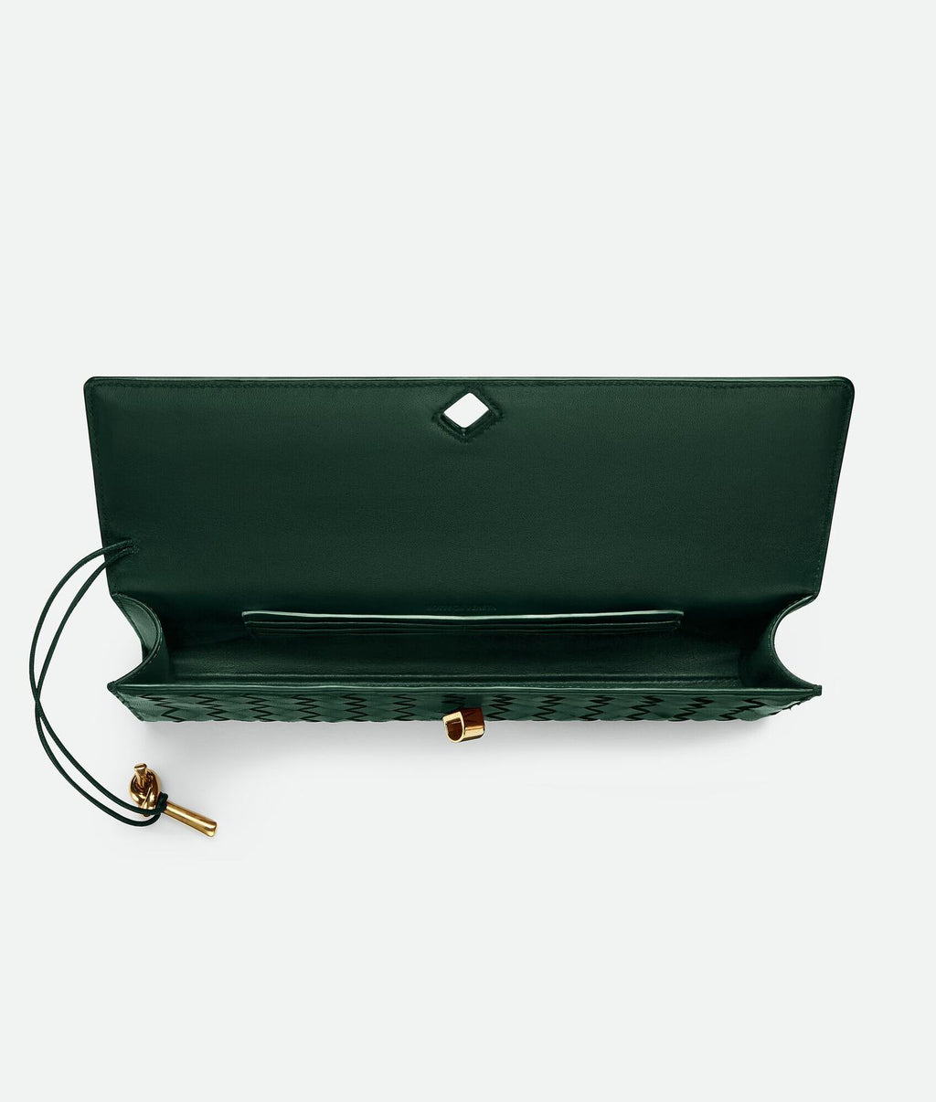 Bottega Veneta Andiamo Top Handle Bag {GREEN }