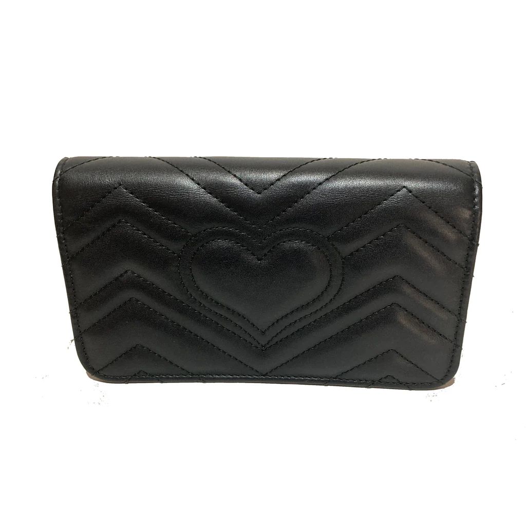 Gucci GG Marmont matelassé leather bag Black