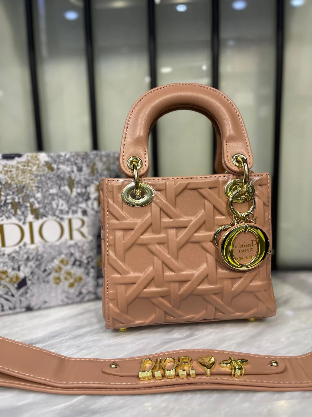 Lady Dior My Dior Bag Stone