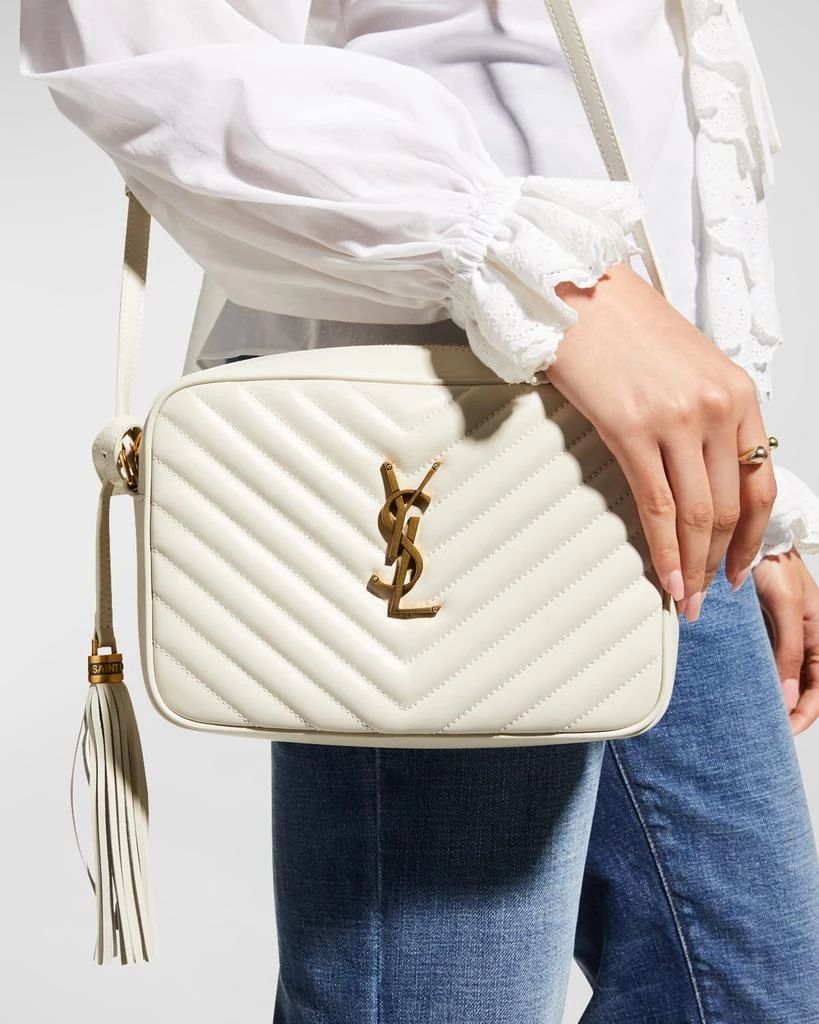 YSL LOU camera bag in quilted leather