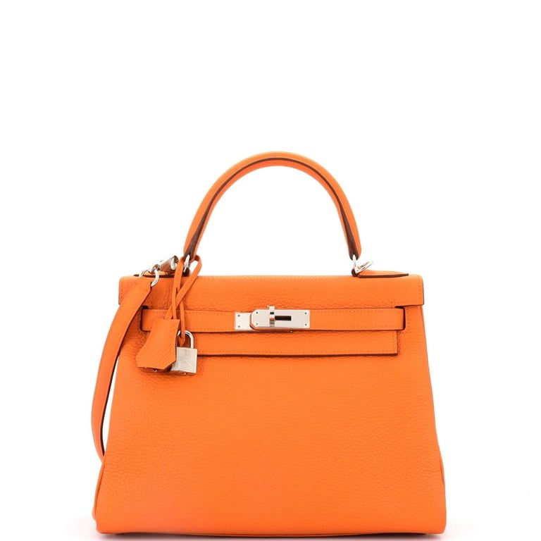 Hermès Orange H Togo Palladium Hardware