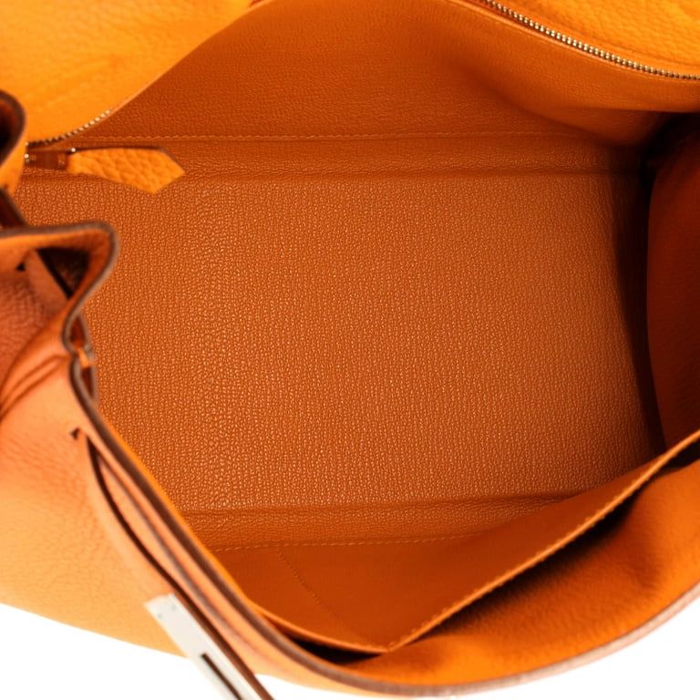 Hermès Orange H Togo Palladium Hardware