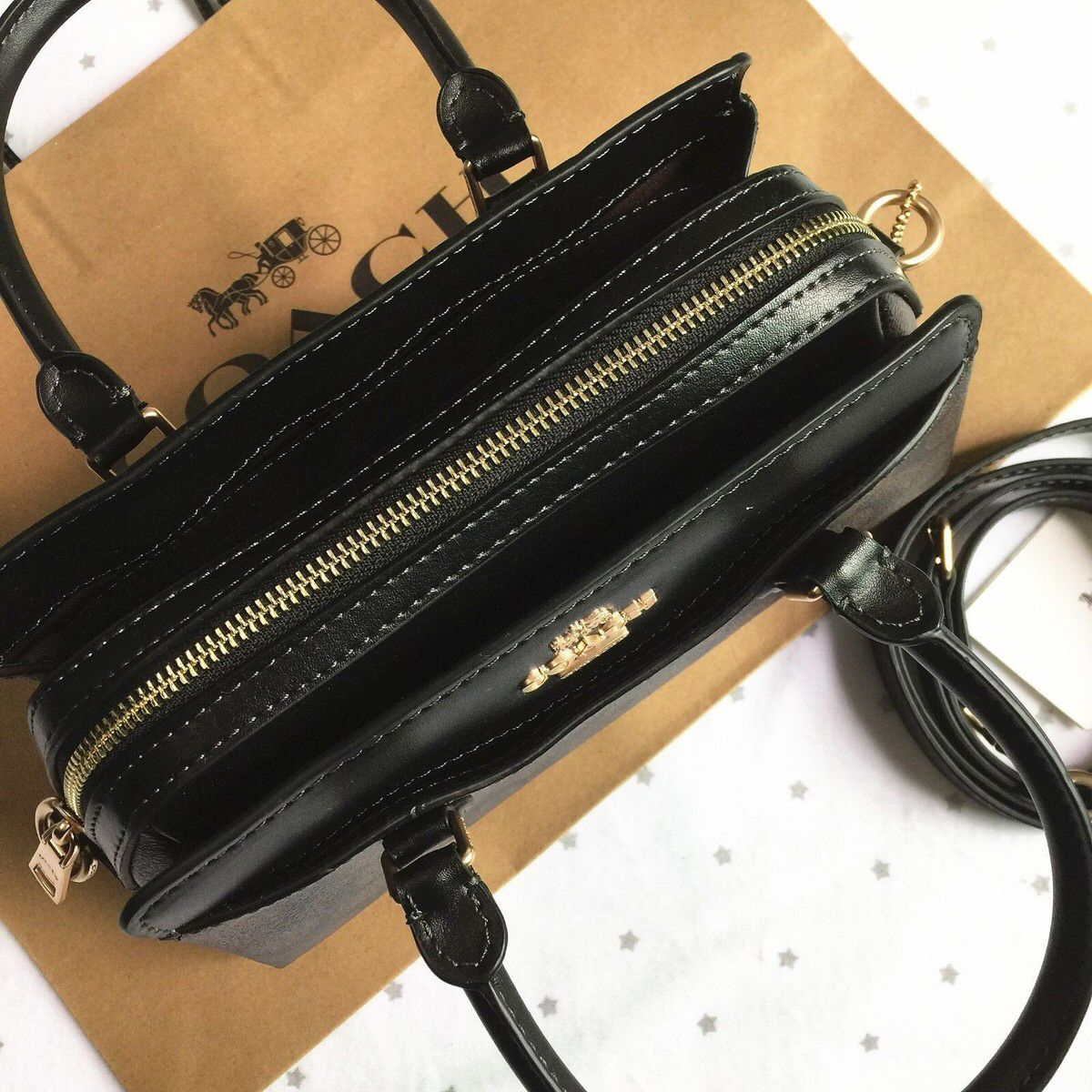 Coach Darcie Carryall Bag In Signature Canvas