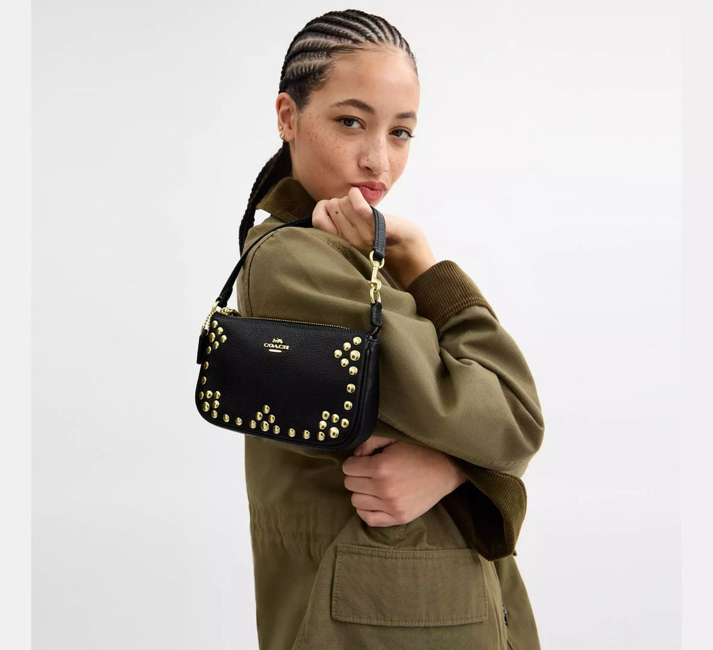Coach Teri Shoulder Bag With Rivets