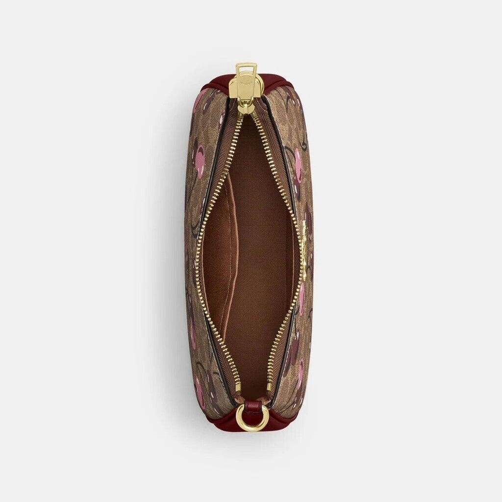 COACH Teri 2 way Cherry Print Shoulder Bag In Signature Canvas