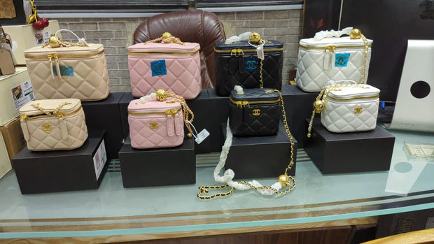 Chanel Mini Square Vanity Case Caviar