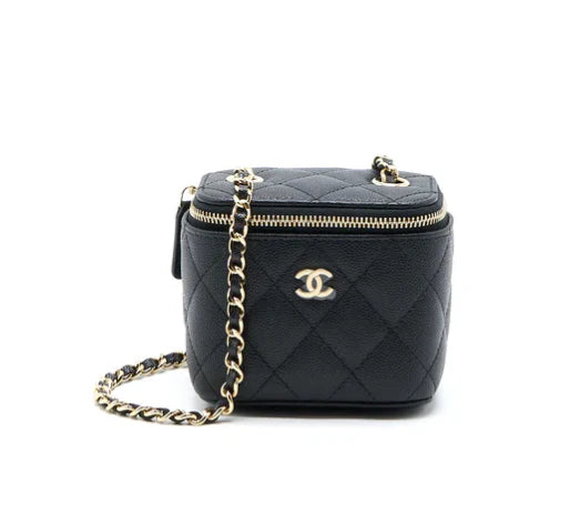 Chanel Mini Square Vanity Case Caviar