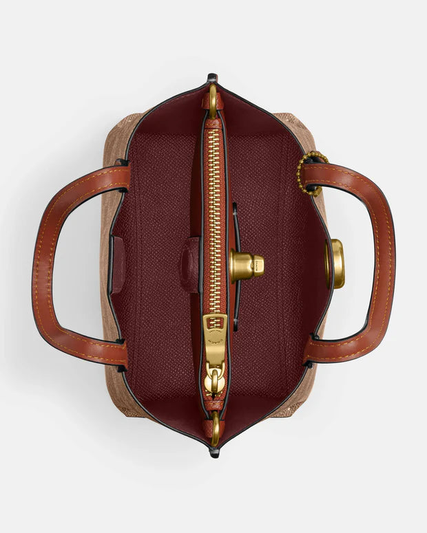 Coach Willow Tote Bag 18 In Signature Canvas