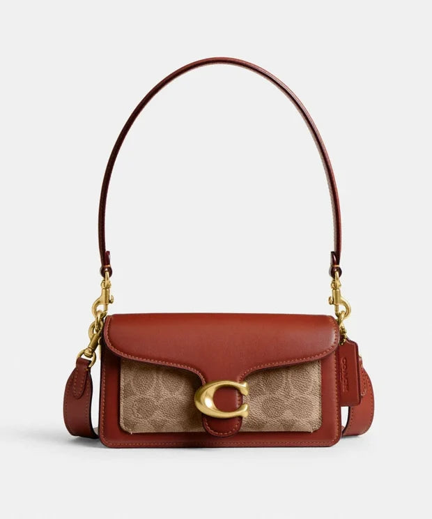 Coach Tabby Shoulder Bag 26 In Blocked Signature Canvas
